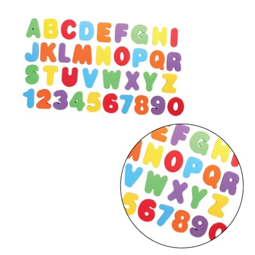 Alasum 2 Sätze Badespielzeug Für Babys Badewanne Spielzeug Schaumbadnummern Lustige Badespielzeuge Buchstabenpuzzle Aus Schaumstoff ABC-schaumbuchstaben Bildungsschaum-Alphabet von Alasum