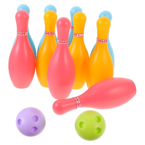 Alasum 2 Sätze Bowlingkugel Spielzeug Bowling-Spielzeug Outdoor-Spielzeug Für Kinder Indoor-Spielzeug Für Kleinkinder Bowlingspiele Für Drinnen Kinder Indoor-Spielzeug Spielzeuge Plastik von Alasum