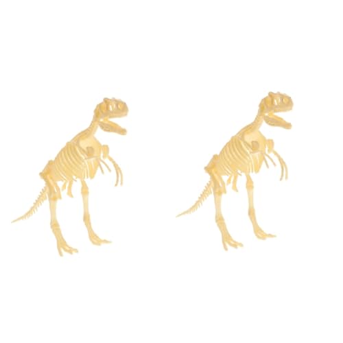 Alasum 2 Sätze Dinosaurier-skelettmodell Dinosaurier-dekor Dinosaurierspielzeug Für Kinder Montage Dinosaurierfigur Dinosaurier-Spielzeug Kinderspielzeug Tierspielzeug Skelettfigur PVC von Alasum