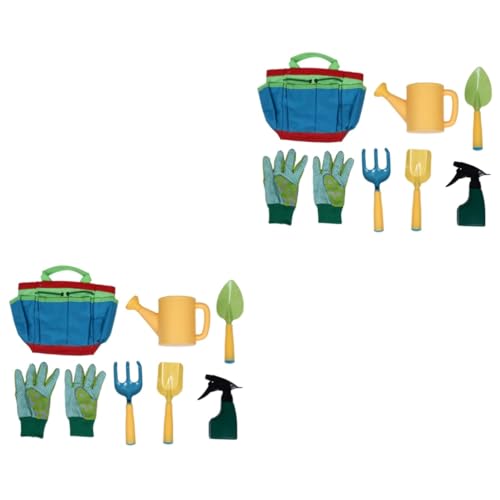 Alasum 2 Sätze Gartenset für Kinder Gartenspielzeug Outdoor-Spielzeug für Kleinkinder Kinderrechen draussen gartengeräte Kinder gartengeräte für Kinder Sandspielzeug Strandspielzeug Abs von Alasum