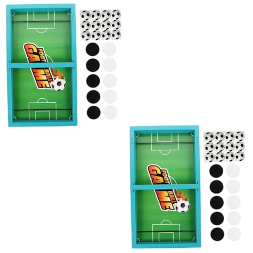 Alasum 2 Sätze Hüpfendes Schach -brettspiel Tisch-Desktop-Kampf Tischschachspielzeug Schnelles Sling-Puck-Spiel Hockey-tischspiel Hüpfendes Spielzeug Schach Spielzeug Sky-Blue P.s von Alasum