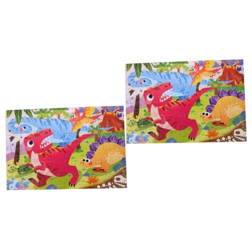 Alasum 2 Sätze Kinderpuzzle Kleinkindspielzeug Für Jungen Bodenrätsel Für Kinder -Puzzle Rätsel Für Kinder Im Alter Von 3-5 Jahren Mädchen Spielzeug Puzzle Für Kinder Spielzeuge von Alasum