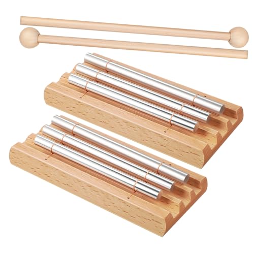 Alasum 2 Sätze Musik Instrumente Für Kinder Mit Schlägel Bausatz Für Schlaginstrumente Klangheilendes Glockenspiel Klangglockenspiel Musikalisches Xylophon-Klavier Beige Holz von Alasum