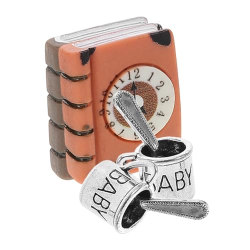 Alasum 2 Sätze Puppenhaus-Modell Mini-kaffeetasse Puppenhaus-wasserbecher Halloween-miniaturverzierung Puppenhausmöbel Puppenhaus-notizbuch Puppenhauszubehör Puppenhaus Teetasse Harz von Alasum