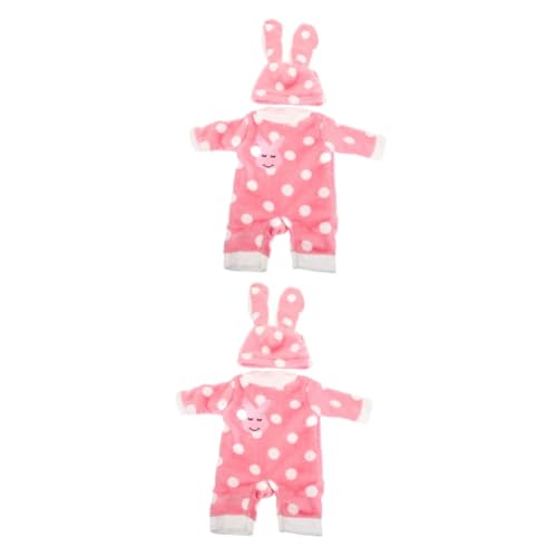 Alasum 2 Sätze Puppenkleidung Kleidung Für Kleinkinder Kleidung Für Wiedergeborene Babypuppen Amerikanische Puppen Für Mädchen Puppen & Zubehör Babykostüm Babyanzüge -kit Stoff Rosa von Alasum