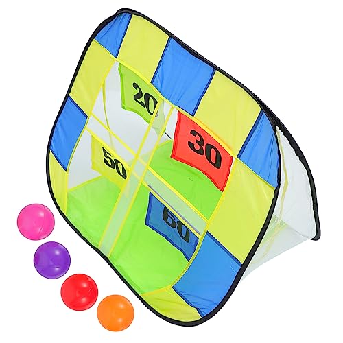 Alasum 2 Sätze Zusammenklappbares Fußballtor Fußballspielzeug Für Kinder Kinderfußball Interaktive Spielsachen Sitzsack-wurfspiel Kinder Fußball Zelt Für Kinder Polyester Colorful von Alasum