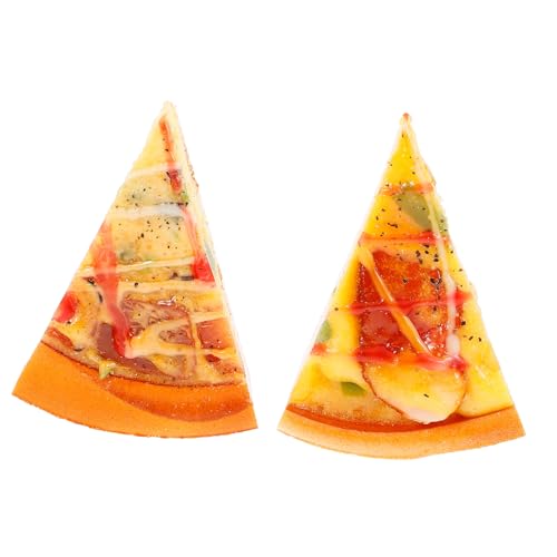 Alasum 2 Stück Künstliche Pizzastücke aus Langlebigem Kunststoff Realistische Pizza Slice Deko Fotorequisite Lernspielzeug Küchenmodell Alasum 2 Stück Künstliche Pizzastücke aus Langlebigem Kunststoff Realistische Pizza Slice Deko Fotorequisite Lernspielzeug Küchenmodell von Alasum