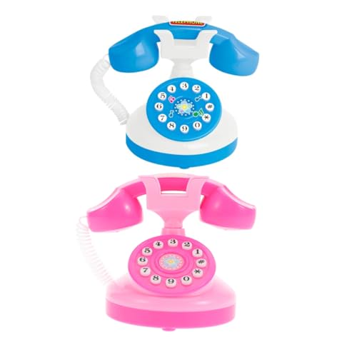 Alasum 2 Stück Mini Telefon Kleinkind Telefon Telefon Spiel Rollenspiel Rollenspiel Telefone Rollenspiel Mädchen Telefon Kunststoff von Alasum