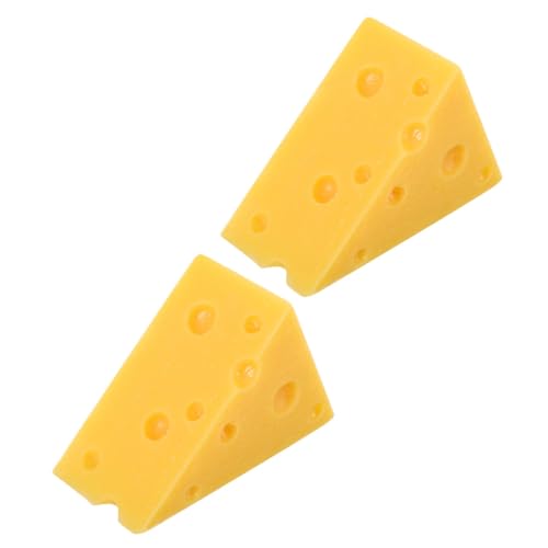 Alasum 2 Stück Realistisches Teiliges Dreieck Käsemodell Detailgetreue Fake Food Dekoration für Bäckerei Kuchen und Dessert Displays Hochwertige Miniatur für Heim und DIY Deko für Alasum 2 Stück Realistisches Teiliges Dreieck Käsemodell Detailgetreue Fake Food Dekoration für Bäckerei Kuchen und Dessert Displays Hochwertige Miniatur für Heim und DIY Deko für von Alasum