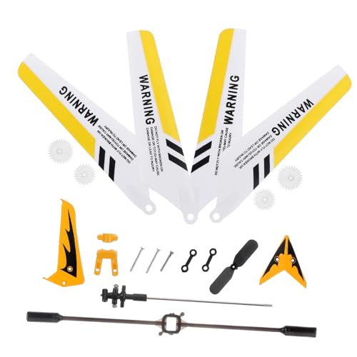 Alasum 2-Teiliges Set syma s107g ersatzteile messerklinge klingenschutz RC Helicopter Spare Parts Blades rc Hubschrauber ersatzteile Ferngesteuerter Helikopter syma s107g zubehör Yellow von Alasum