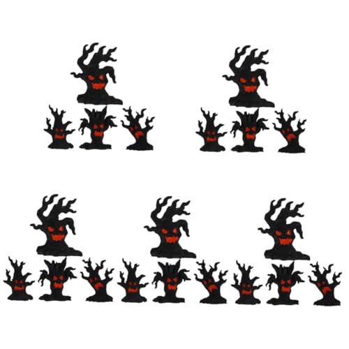 Alasum 20 STK Dekorative Ornamente Der Dryade Halloween-streichspielzeug Spukhausdekoration Halloween-Party-Requisiten Mini-hausornamente Mikrolandschaftsornament Minifiguren Harz Black von Alasum