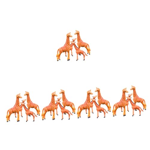 Alasum 20 STK Mikrolandschaftsdekoration Tierpädagogisches Spielzeug Mini-Tier-Spielzeug Garten Dekoration Giraffe Giraffenstatue aus Kunstharz tortendeko Einschulung rasenkante Tierfigur von Alasum