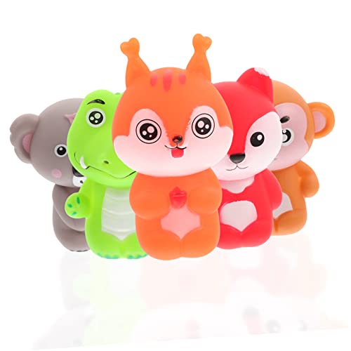 Alasum 20 STK Tierische Fingerpuppe Lernspielzeug Für Kleinkinder Fingerspielzeug-Requisiten Tierische Handpuppe Mini-plüschtiere Party-handpuppe Fingerpuppen Handpuppen Für Kinder PVC von Alasum