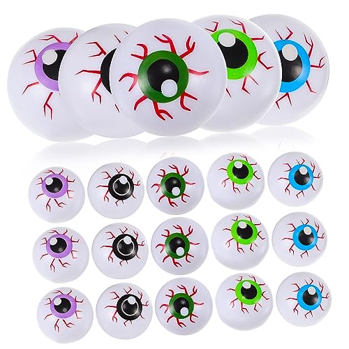 Alasum 20 STK hüpfender Augapfel Halloween Gadget Halloween Costume Horror Requisiten halloweendeko Horror Augapfel Halloween gruseliger Augapfel Augäpfel Spielzeug falsche Augäpfel pp von Alasum