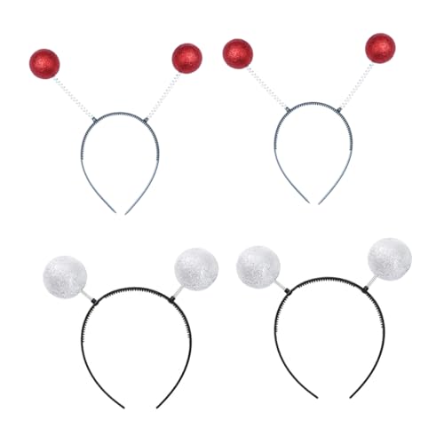 Alasum 20 Stk Stirnband aus Schaumkugel außerirdisches Haarband silbernes Stirnband alien kopfschmuck Mars-Antennen-Haarband Stirnbänder Alien-Stirnband-Bopper Kugelkopf-Bopper Plastik von Alasum