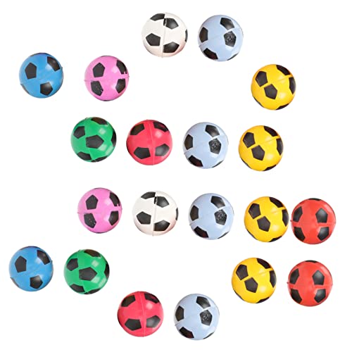 Alasum 20St Flummi Schaumstoff-Fußball Mini-Sportbälle Mini-Fußball Fußball aus Schaumstoff kleine Hüpfbälle stringy balls gummiball Mini-Hüpfbälle Hüpfbälle Masse Synthesekautschuk von Alasum