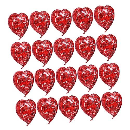 Alasum 20st Liebe Alufolienballon Herzballons Aus Aluminiumfolie Party-deko-ballon Party-liebesballon Herz-mylar-ballon Liebesballon Aus Aluminiumfolie Hochzeit Liebesballon Babyballons von Alasum