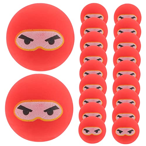 Alasum 20st Ninja Springender Ball Mini- Kinderspielzeug Ninja Hüpfende Bälle Ninja-hüpfbälle Hüpfbälle Für Hüpfbälle Partygeschenke Kleine Hüpfbälle Rot Gummi von Alasum