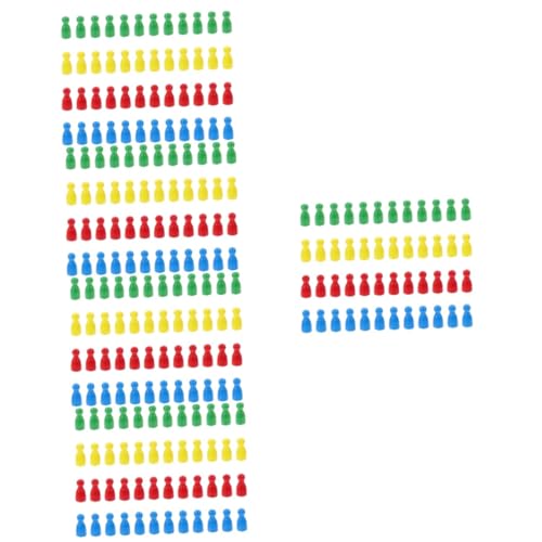 Alasum 240 STK Stück Spielzeug in menschlicher Form Schach lustiges Brettspiel Spielmarken Brettspiele Bauern Puzzle familienspiele Chess Pieces brettspiel zubehör Lernspielzeug aus Holz von Alasum