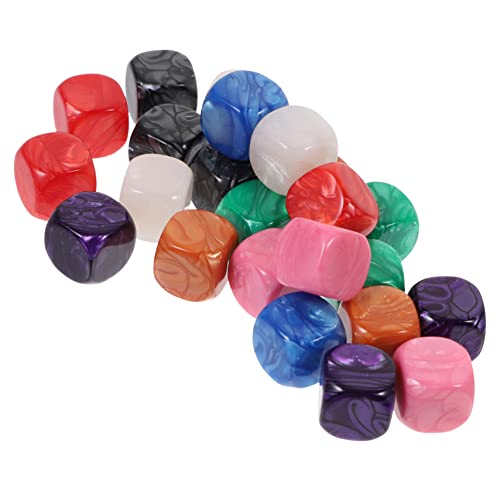 Alasum 24St Leere Würfel farbwürfel Colour Cube spielewürfel spielwürfel dice Set Würfelspiel Bastelwürfel selber Machen Partybevorzugungswürfel Brettspiel Würfel unfertige Acrylblöcke von Alasum