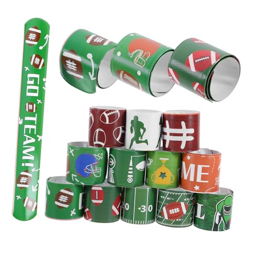 Alasum 24St Rugby-Armband armbänder für kinderparty Armband für Fußballarmband prom Freundschaftsarmband Sport-Slap-Armband Gunst der Sportparty Festival-Armbänder PVC von Alasum