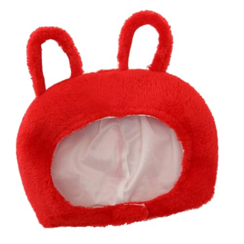 Alasum 2St Foto Requisiten kindermütze kinder kappe hut lustig funny kappe weihnachten hatset Plüsch-Ohrmütze Ostern Kopfbedeckung Hasenmützen Hasenohren Stirnband PP Baumwolle rot von Alasum