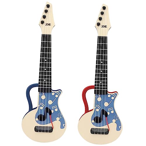 Alasum 2St Kinder Gitarre Junge Spielzeug Gitarre Musikinstrument Gitarrenkinder kinderinstrumente Kinder musikinstrumente Kleinkind Gitarre Musikinstrumente, Spielzeug Kunststoff von Alasum