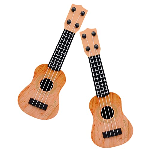 Alasum Musik Für Kinder 2st Mini-ukulele Kinderspielzeug Ukulele Musikspielzeug Babyspielzeug Kinderinstrumente Musikinstrumente Für Kinder Kinder-ukulele Ukulelen Für Die Frühe Bildung Plastik Yellow von Alasum