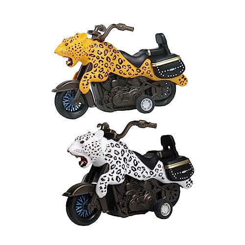 Alasum 2St Spielzeugauto puppenwagen kinderspielzeug Auto Fun Toy Spielzeugauto für motorikspielzeug pädagogisches Motorradspielzeug Mini-Spielzeugmotorrad Plastik von Alasum