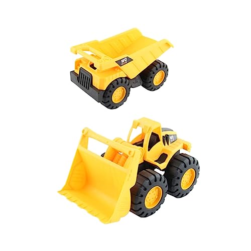 Alasum 2St Strandspielzeug für Kinder Kinderspielzeug Spielzeug für den Strand BAU rc Auto kindergeburtstags mitgebsel Spielzeug LKW Pushdozer-Spielzeug Trägheitsauto Spielzeug Orange von Alasum