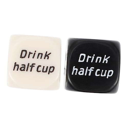 Alasum 2St Wein würfel trinkspiele für Erwachsene trinkspiel Erwachsene настольные игры Drinking Games spielwürfel Würfelparty erwachsenes Spielzeug Acryl Würfel Würfelspielzeug aus Acryl von Alasum