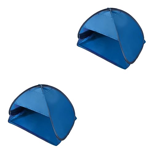 Alasum 2St Zelt Family Tent namiot plażowy Garden Tent sonnenbrecher Camping Tent Sun Care automatischer Sonnenschutz automatischer Baldachin Strand wanderrucksäcke auf Blue von Alasum