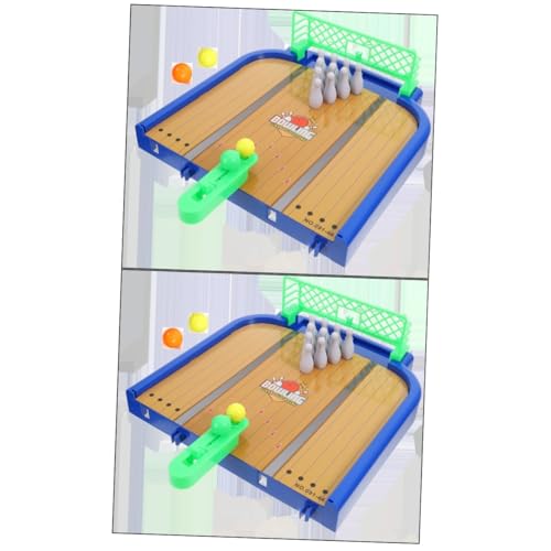 Alasum 2st Bowlingkugel Spielzeug Miniatur-sportspielzeug Junge Spielzeug Mini-Tisch-bowlingspiel Spielzeug Für Kleinkinder Fingerspielzeug Für Kinder Bowling Für Kinder Plastik von Alasum