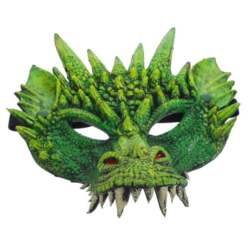 Alasum 2st Drachenmaske Halloween-maske Thema Maske Requisiten Für Drachenkostüme Drachengesichtsabdeckung Drachen-cosplay Halloween-3d-maske Teufelsmaske Karneval Cosplay Maske von Alasum