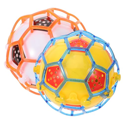 Alasum 2st Leuchtender Fußball Led-Blitz Fußball Im Wasser Elektrisches Elektrisches Fußballspielzeug Leuchtende Hüpfbälle Leuchtendes Fußballspielzeug Musik Springender Ball Plastik von Alasum