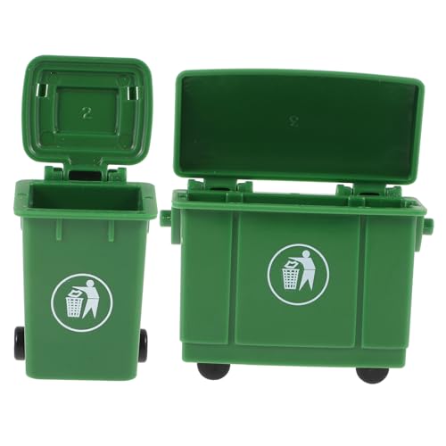 Alasum 2pcs Miniatur Abfalleimer Modell für Puppenhaus Maßstab 1:12 Wenig Bin für Outdoor Szene von Alasum