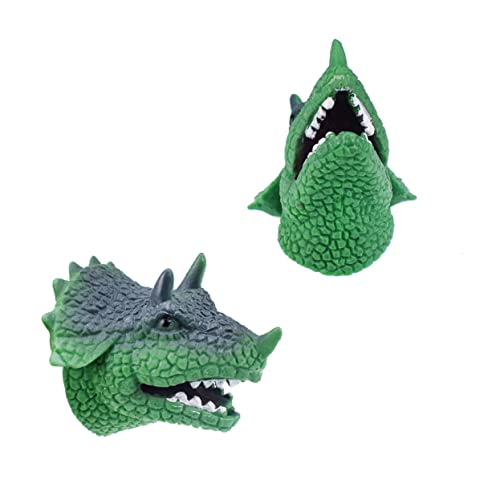 Alasum 2st Rollenspiel Handpuppe Dinosaurier-handpuppe Tierhandschuhe Marionetten Cosplay-handpuppe Tierisches Handspielzeug Handpuppenspiel Für Kinder Handpuppe Für Kinder Green von Alasum