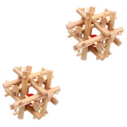 Alasum 2st Spielzeug Für Die Geistige Entwicklung Spielzeug Für Kleinkinder Kleinkindspielzeug Kleinkind-Puzzle Kleinkind Rätsel Denksportaufgaben Für Holz von Alasum