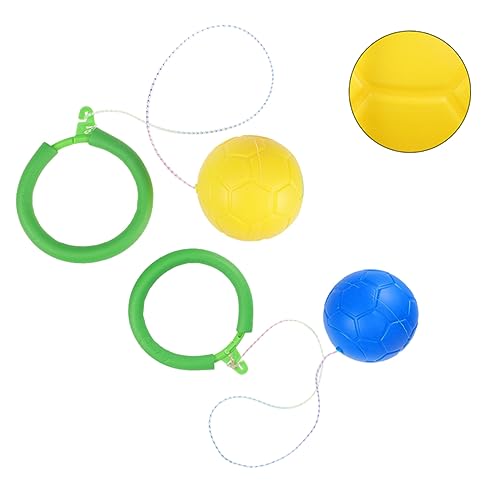 Alasum 2st Sprungring Sprungball Seilspringen Trainieren Und Sprungspielzeug Es Knöchelspielzeug Springring Für Kinder Fitness-springseil Springender Ring Springender Ball Hüpfen PVC von Alasum