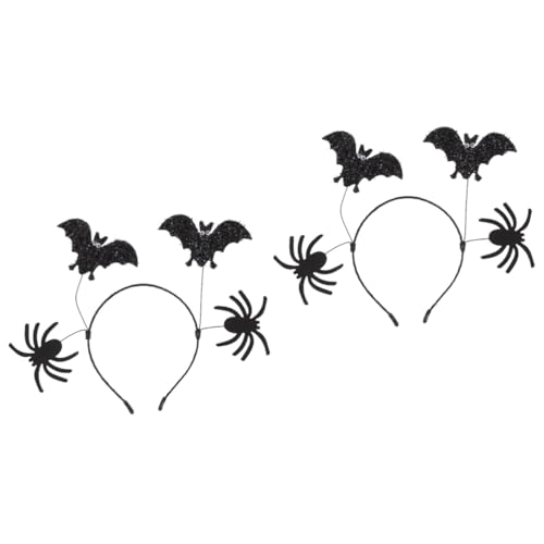 Alasum 2st Stirnband Halloween-haarschmuck Halloweenkostüm Halloween-kostüm-haarband Halloween-party-haarreifen Halloween-partygeschenke Spinnen-haarband Spinnenkopfschmuck Kunststoff von Alasum