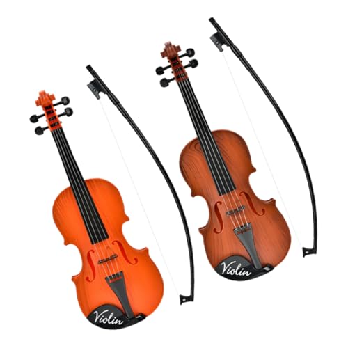 Alasum 2st Violine Spielzeug Miniatur-geigenstütze Kindergeige Musikspielzeug Für Kinder Dekorative Geige Kinder Musikinstrument Spielzeug Musikinstrument Für Kinder Geigenfiguren Plastik von Alasum