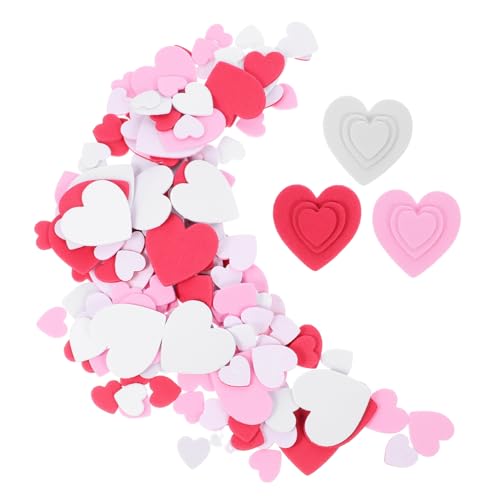 Alasum 3 Packungen Puzzle Patches Scrapbook Aufkleber Puzzles Nagelaufkleber Kinderaufkleber Puffy Herzaufkleber Sticker Abziehbilder Dekorative DIY Aufkleber Valentinstag Herz Etiketten von Alasum