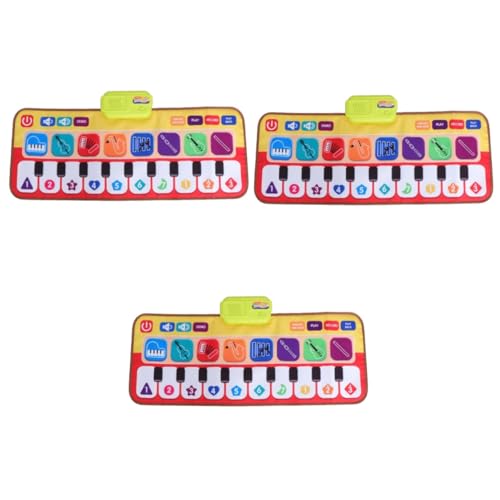 Alasum 3 STK Klavier Teppich Fußklavier Spielzeug Tastaturmatte für Klavier kinderinstrumente musikinstrumente für Kinder Musikalische Klaviermatte musikalisches Spielzeug für Kinder von Alasum