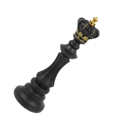 Alasum 3 STK Schach Ornamente Die Büroeinrichtung Büroschmuck Tischdekoration Osterdekorationen Für Den Außenbereich Auswahl An Einzugsgeschenken Schach-Desktop-dekor Eierdekor Black Harz von Alasum