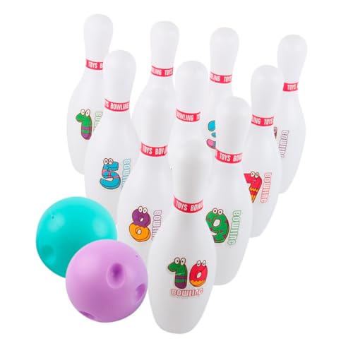 Alasum 3 Sätze Bowling für Kinder Outdoor-Spielset für Kinder Bowling-Spielzeug für Kinder Spielzeug ab 1 Jahr Junge lernspielzeug zabawki stymulujące rozwój Ballspiel Bowlingkugeln pp von Alasum