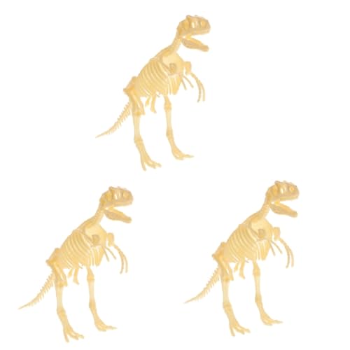 Alasum 3 Sätze Dinosaurier-Skelettmodell Dinosaurierspielzeug für Kinder Dinosaurier-Spielzeug Dinosaurierskelettmodell Dinosaurierwissenschaftliches Lernspielzeug Dinosaurier-Dekor PVC von Alasum