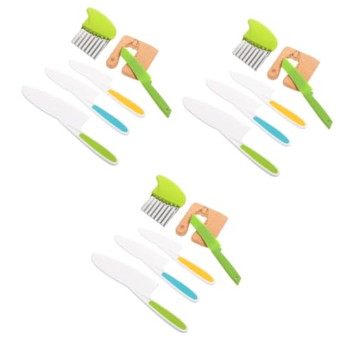 Alasum 3 Sätze Küchenset für Kinder Kinderspielzeug Rollenspielspielzeug für geschirrset kinderküche Kitchen Set for Kindersicherer Cutter Kleiner Ausstecher für Kinder Plastik von Alasum