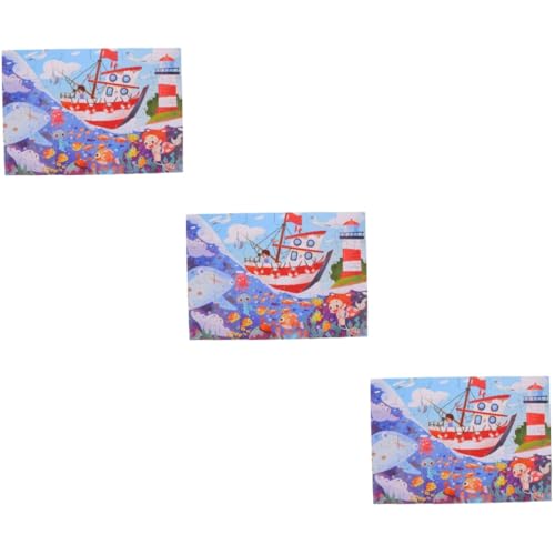 Alasum 3 Sätze Puzzle für Kinder herausforderndes Puzzlespiel Denksportaufgaben Kinder Puzzle rätselbuch Kinder Kinderspielzeug Kleinkindspielzeug Papierpuzzles für Kleinkinder 1-3 von Alasum