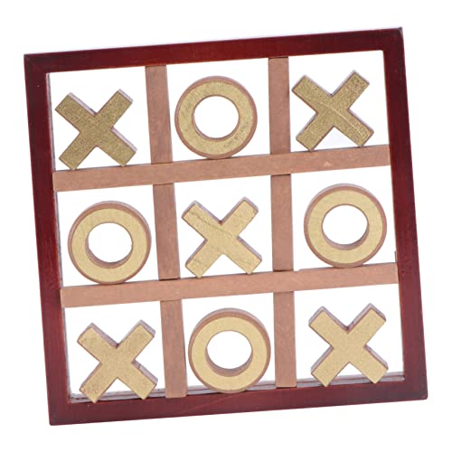 Alasum 3 Sätze xo Schach interaktives Spielzeug Interactive Toys hühner Spielzeug spielsachen für Kinder Lernspielzeug Brettspiel Spielzeug Kinderspielzeug Zehenspielzeug hölzern Brown von Alasum