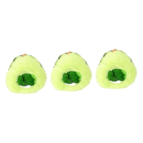 Alasum 3 Stk Avocado-Kopfbedeckung Avocado Kostüm Kinder Neuartige Partyhüte für Erwachsene plüschhut aqua tint halloween deko Fruchtform Lustige Kopfbedeckung Plüsch und pp Baumwolle von Alasum